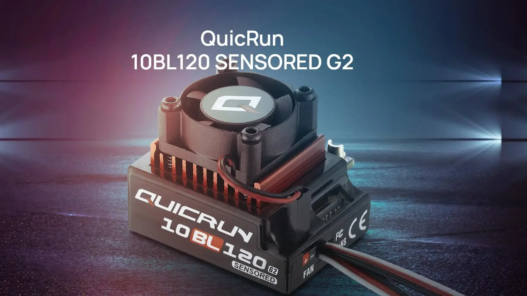 Hobbywing QUICRUN Sensored 10BL120 G2 120A /10BL60 60A 2-3S Lipo Brushless ESC für 1/10 RC Rennwagen – Detail 7