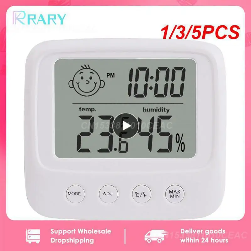 1/3/5PCS Digital Temperature Humidity Meter Backlight Home Indoor Electronic Hygrometer Thermometer Weather Station Baby Room