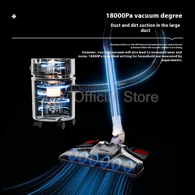 1000W Powerful Barrel Vacuum Cleaner Home Wet Dry Use Multi purpose Commercial Stainless Steel High Strong Suction Capacity