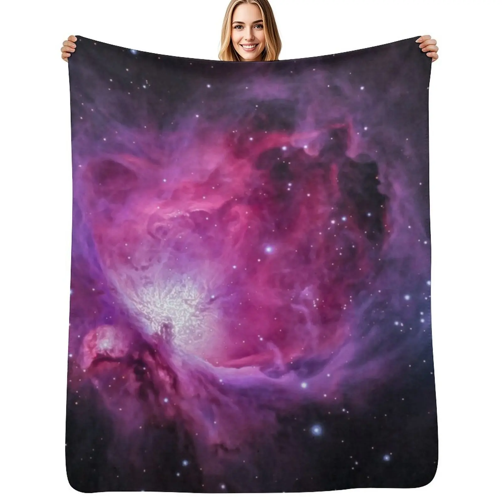 Space Throw Blanket Summer Cool Breathable Blanket for Sleeping