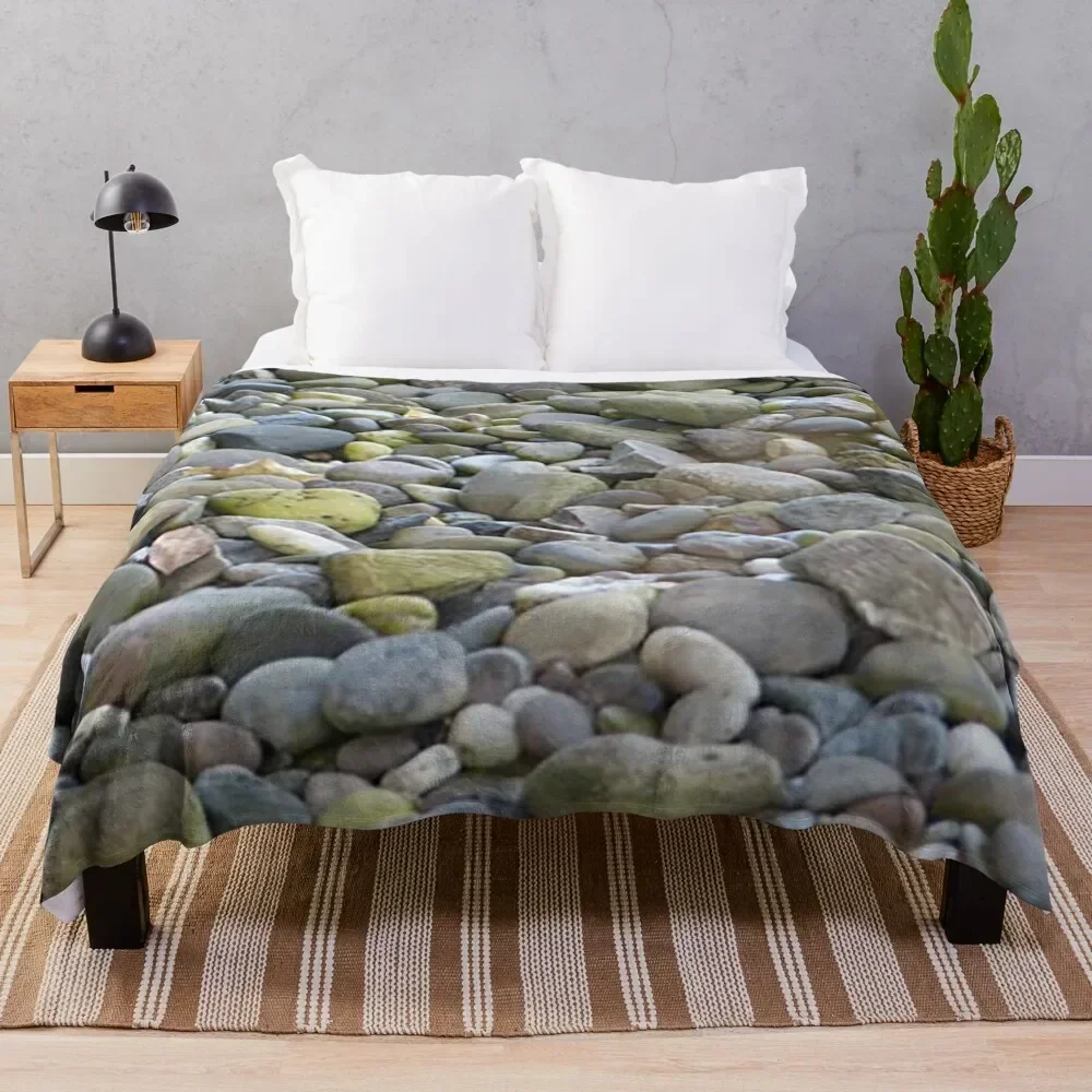 

Stones, Pebbles, and Rocks Throw Blanket Nap funny gift Sleeping Bag Blankets