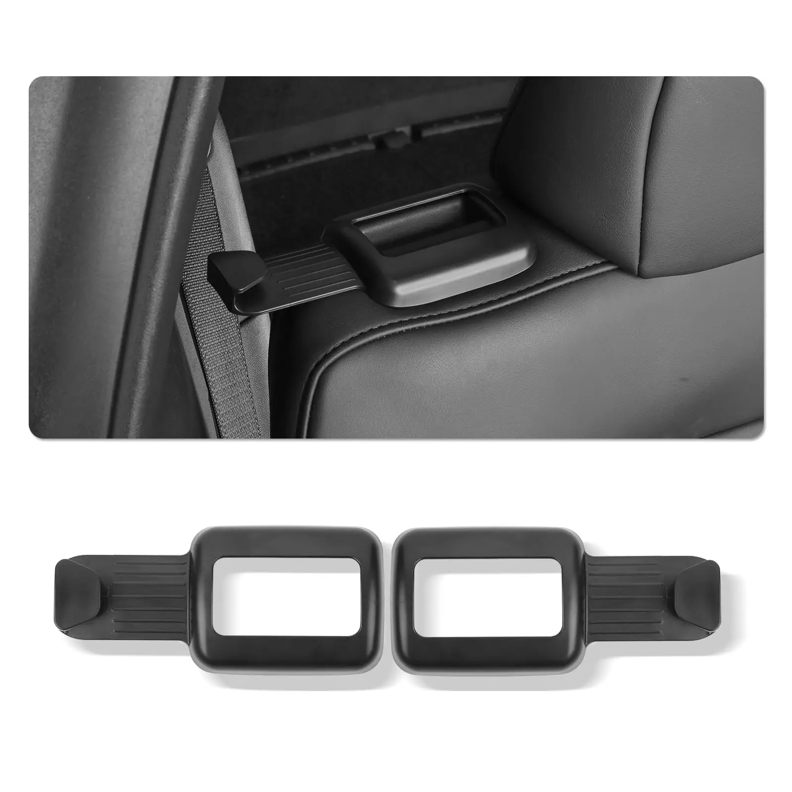 

Seat Belt Fixing Bracket for Tesla Model Y Rear Seat Belt Limiter Protective Cover ABS Modely Car Interior Accessories 2022-24