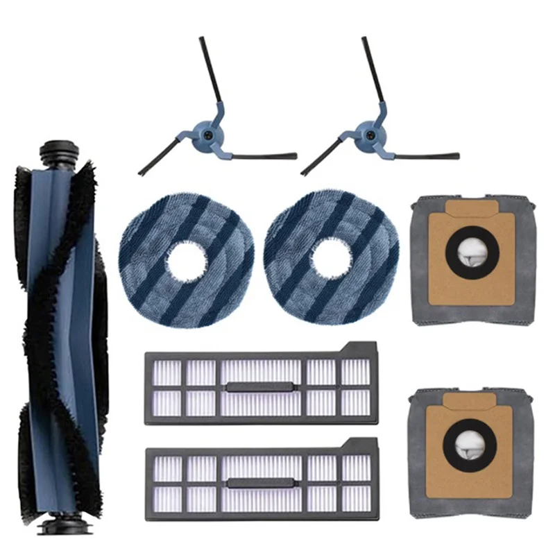 A005-pour Eufy X10 Pro Omni pièces de rechange accessoires rouleau brosse latérale filtre vadrouille tissu sacs à poussière