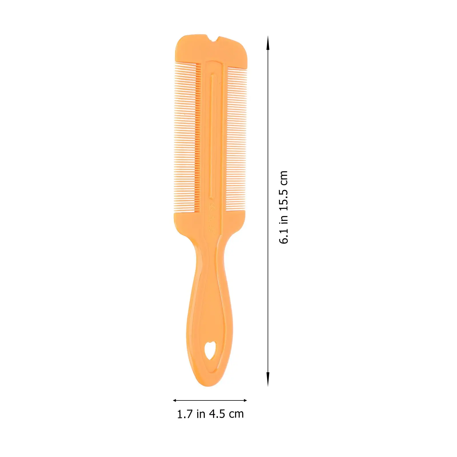 3pcs Double Sided Fine Tooth Remove Hair Licesss Dandruff Removal Styling Tools Hair Tools(Orange)