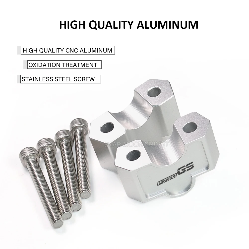 Motorcycle Handle Bar Riser Clamp 22mm Handlebar Heighten For BMW F750GS F 750 GS F750 GS 2018 2019 2020 2021 2022- Accessories