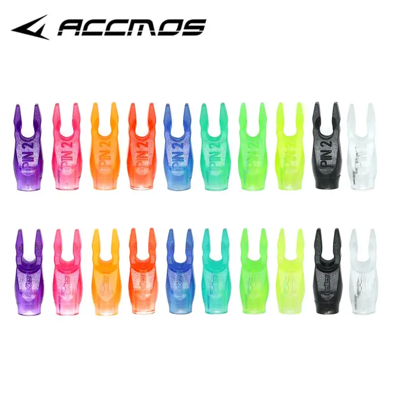 50pcs Archery Asymmetric Pin Nocks For ID 3.2 4.2 6.2 Arrow Nocks  Recurve Bow Arrow Accessories