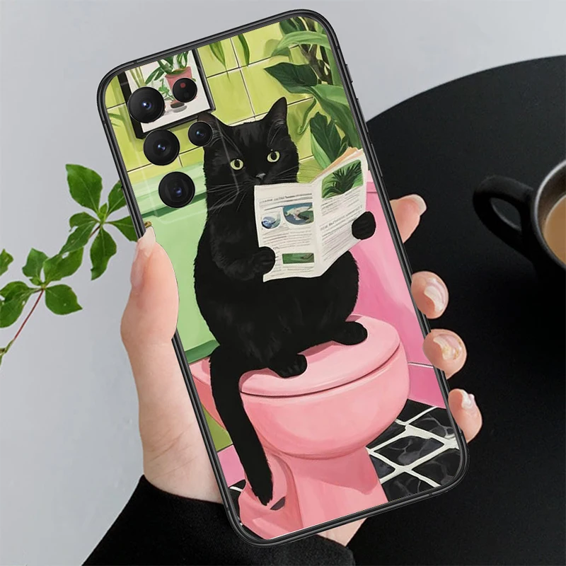 

Phone Case For Samsung A55 A16 A56 A36 A35 A15 A53 A54 A33 A34 A25 A05S A52 A52S A14 A26 A71 Fun Cat
