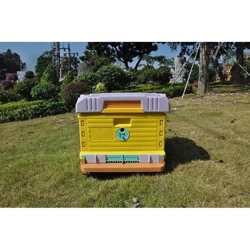 1 Layer Insulation Plastic Beehive 10 Frames Thermo Beehive Langstroth Beehive Top Bee Feeder Garden Yard Farm Beekeeping Supply