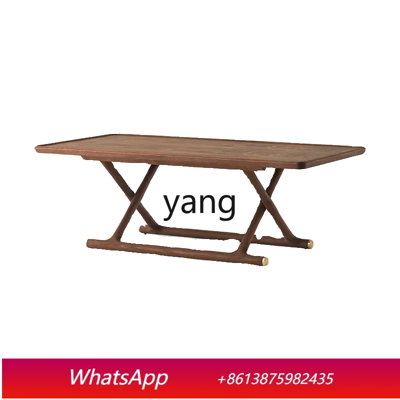 

LMM Folding Coffee Table Low Table Solid Wood Nordic Style Tea Table White Oak