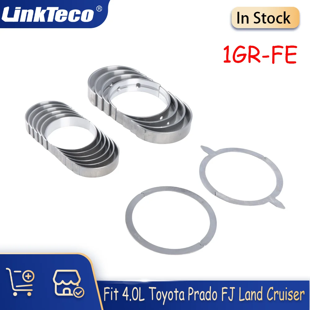 

Main Bearing Conrod Bearing Thrust Washer STD Fit 1GRFE 4.0L DOHC For 03-15 Toyota Tacoma Tundra 4Runner FJ Cruiser 11701-31080