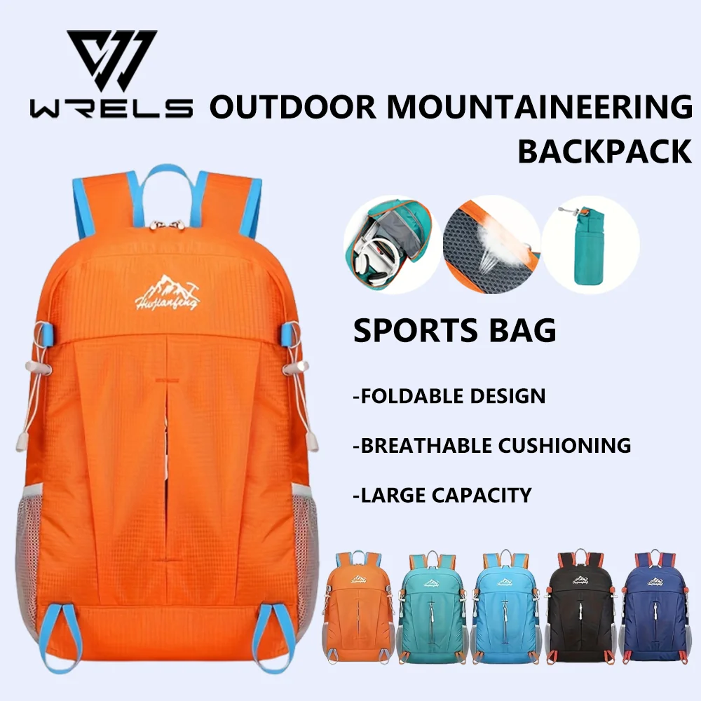 Outdoor-Reisetasche, große Kapazität, faltbar, wasserdicht, leicht, tragbar, verstellbar, für Wandern und Bergsteigen