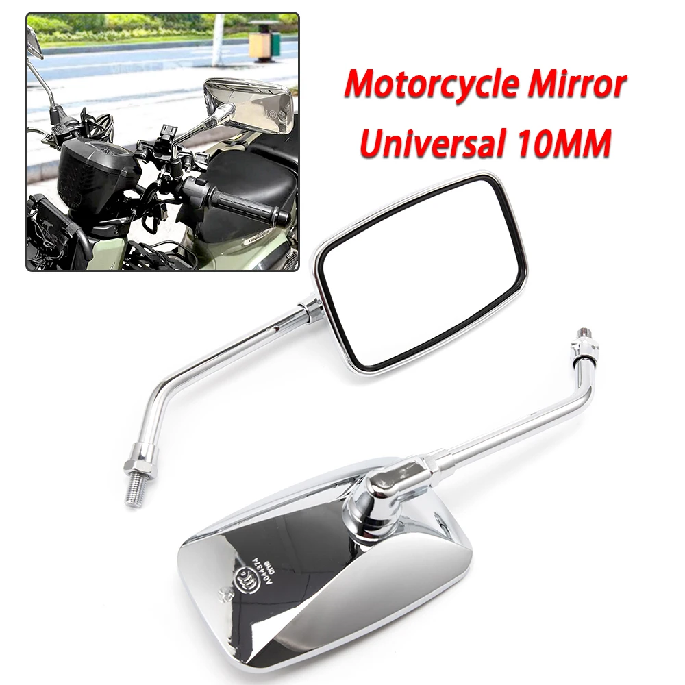 

Motorcycle Universal 10mm Rearview Mirrors for Honda Kawaski Vulcan YAMAHA CA250 Steed 400 600 Magna 250 750 Shadow 400 750