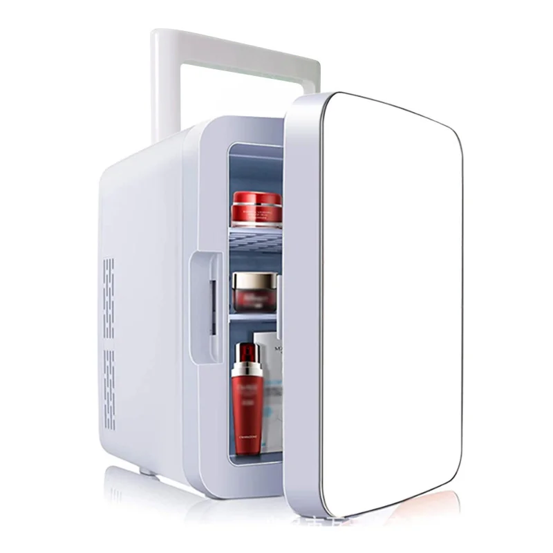 

Hot Sale 4L 8L 12L Car Refrigerator Small Home Refrigerated Makeup Mirror Beauty Mini Refrigerator