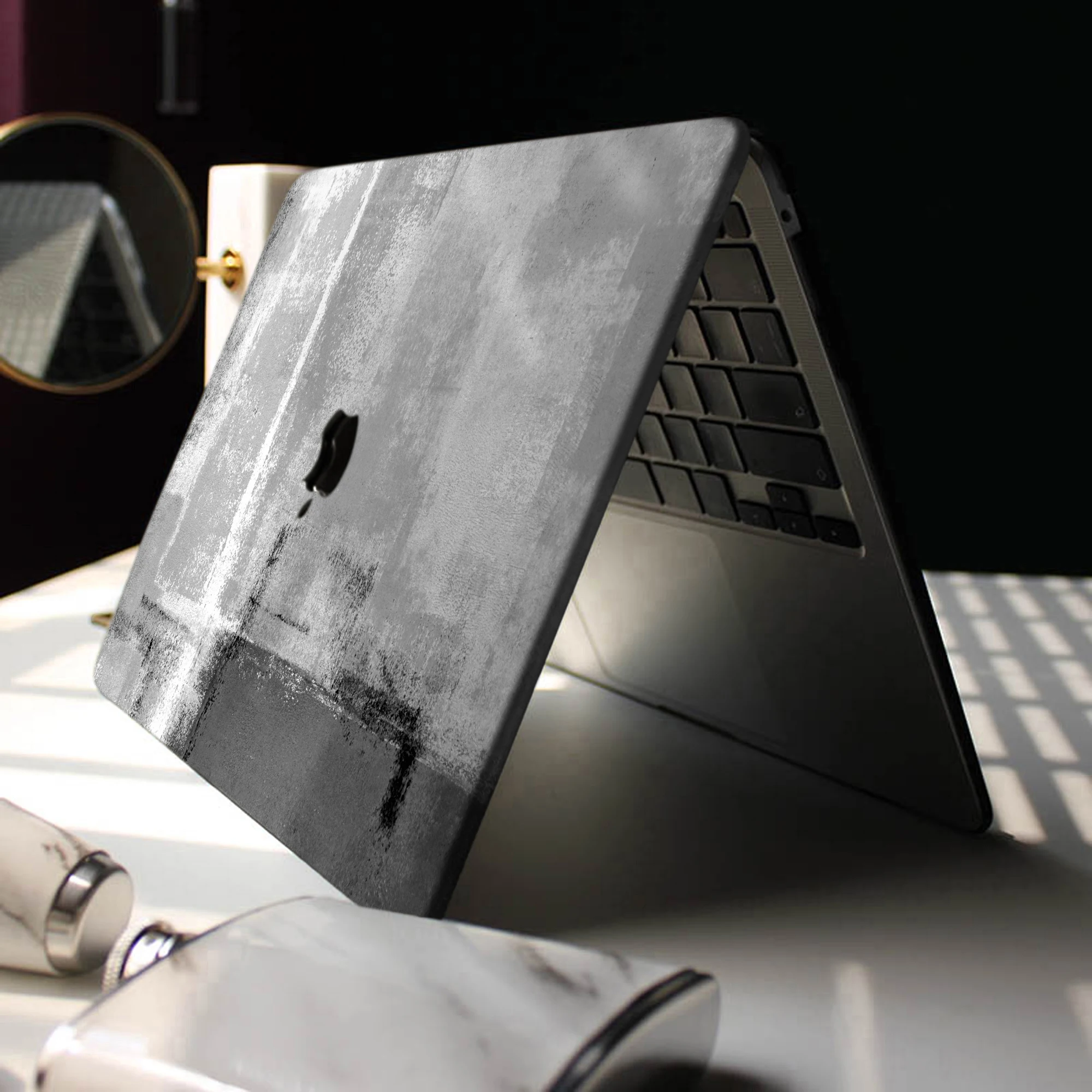 Imagem -02 - Laptop Preto e Branco para Macbook Air 13 Pro 13 Air m1 A2779 A2992 2023 Case de