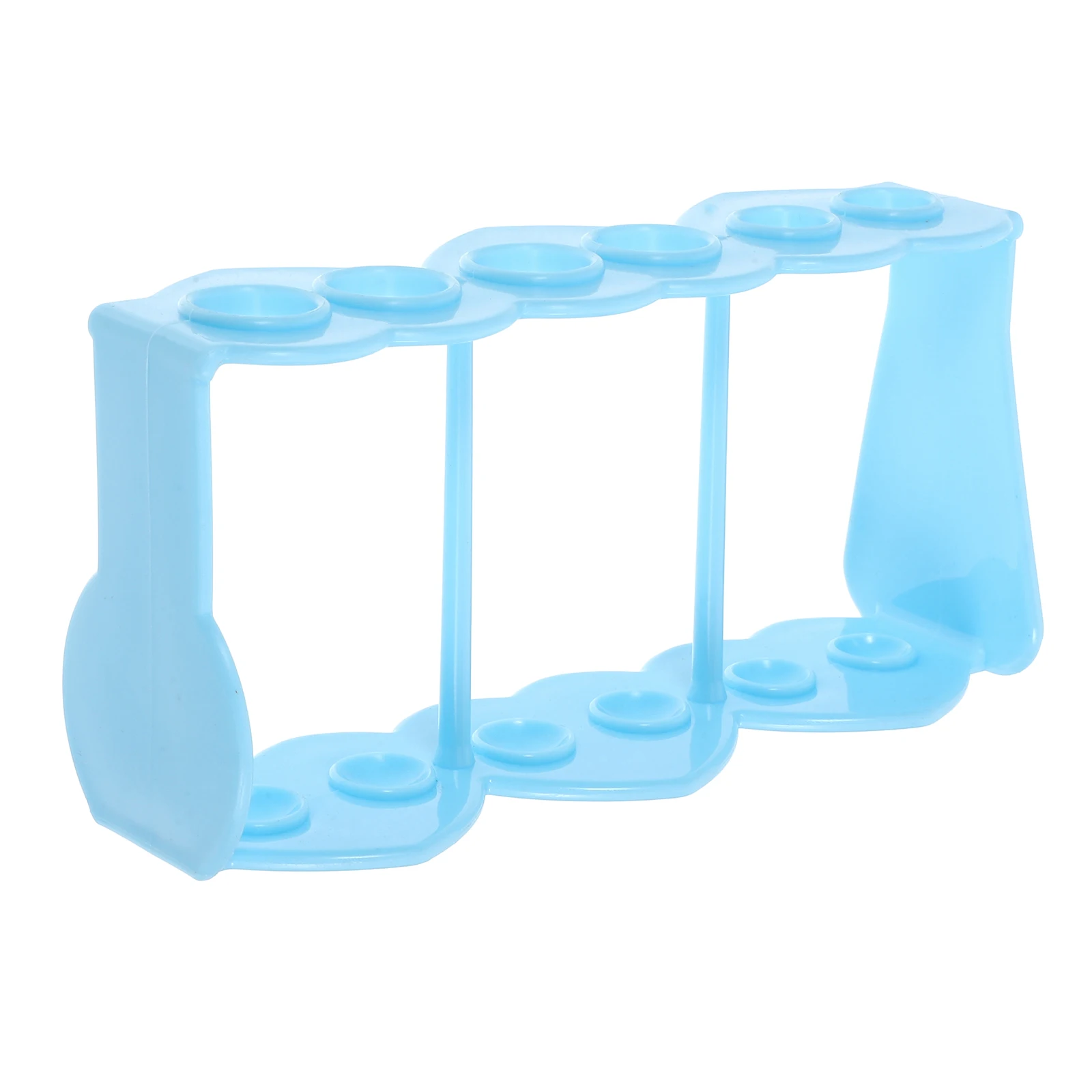 

Plastic Test Rack 6 Holes Sky-blue Tubes Drying Holder Lab Equipment Test Tube Storage Display Rack Vial Holder Tube Organizer