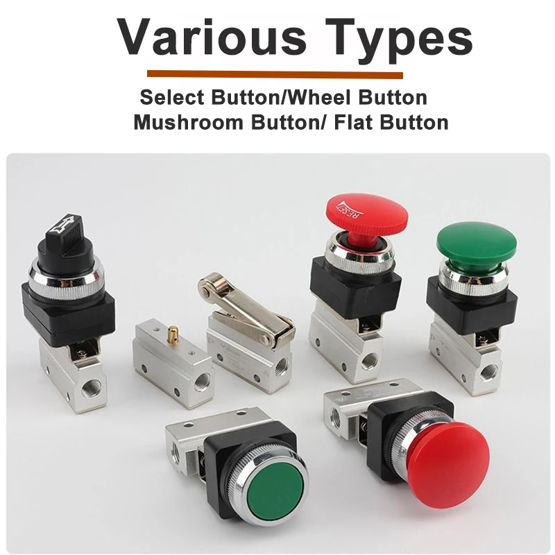 MOV Pneumatic Manual Valve Two Ports Mechanical Valve Directional valve Pneumatic Control valve MOV-01 MOV-02 MOV-03 MOV-03A