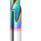 /Rainbow /Coated /Carbide Double Flute Spiral Router Bit 8mm Shank For Wood For Acrylic Engraving Grooving Milling CNC Tool