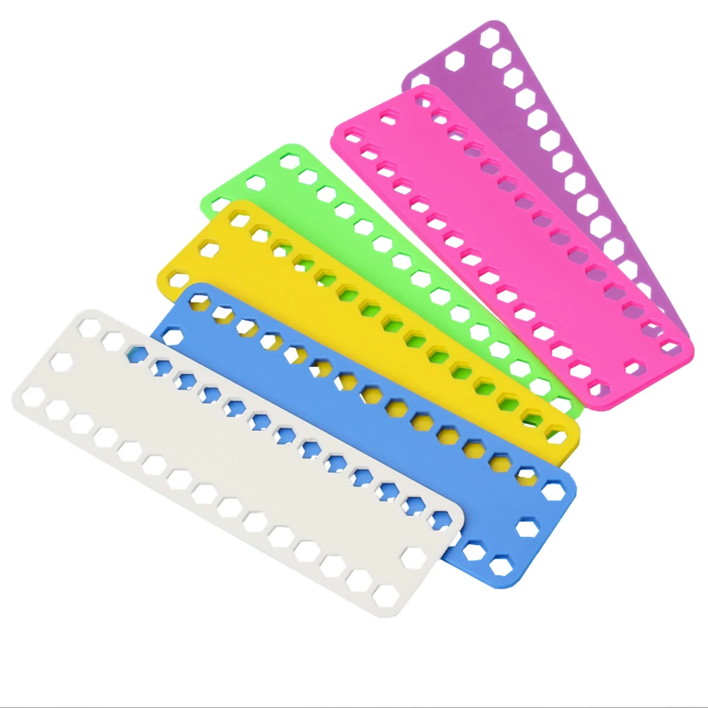 Hexagonal Holes Thread Coiling Plate Solid Color Plastic Winding Board Tools Sewing DIY Cross Stitch Embroidery Accessories