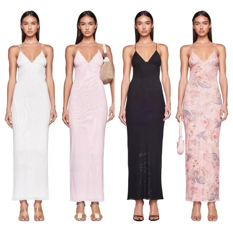 

Сексуальное и стильное женское платье с уникальным растительным узором пейсли, дышащее, с тонкими бретелями, длинное, А-силуэт, с завышенной талией, для весеннего домашнего отдыха