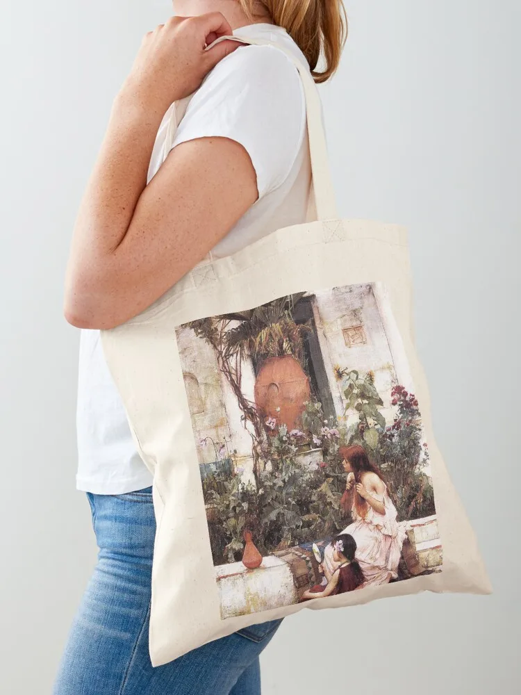 The Toilet - John William Waterhouse Tote Bag Woman shopper bag large size bags Canvas Tote Bag