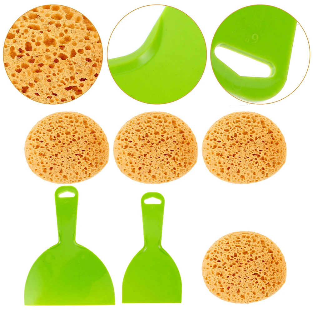 

1Set Durable Easy Clean Texture Sponge for Drywall Ceiling Texture Repair DIY Gypsum Painting Projects Round Painting Sponge