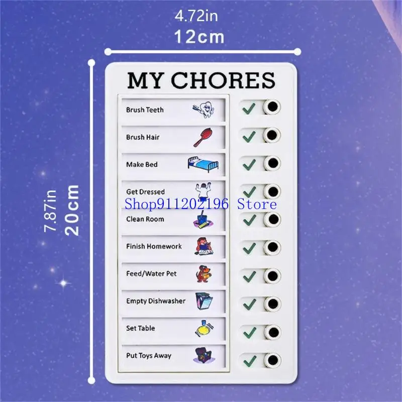 P82A Daily Routine Chart for Kids Time Management Board For Daily Chore Scheduling
