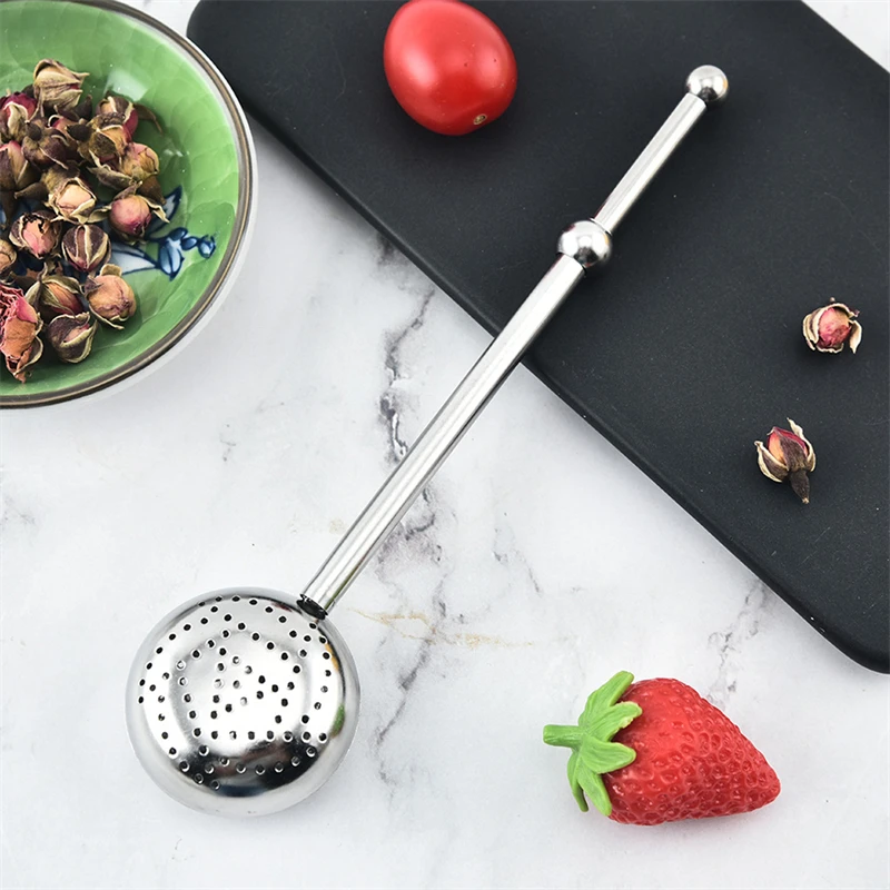 Kitchen Accessories New Tea Strainer Amazing Stainless Steel Infuser Pipe Design Touch Feel Holder Tool Tea Spoon Infuser Filter