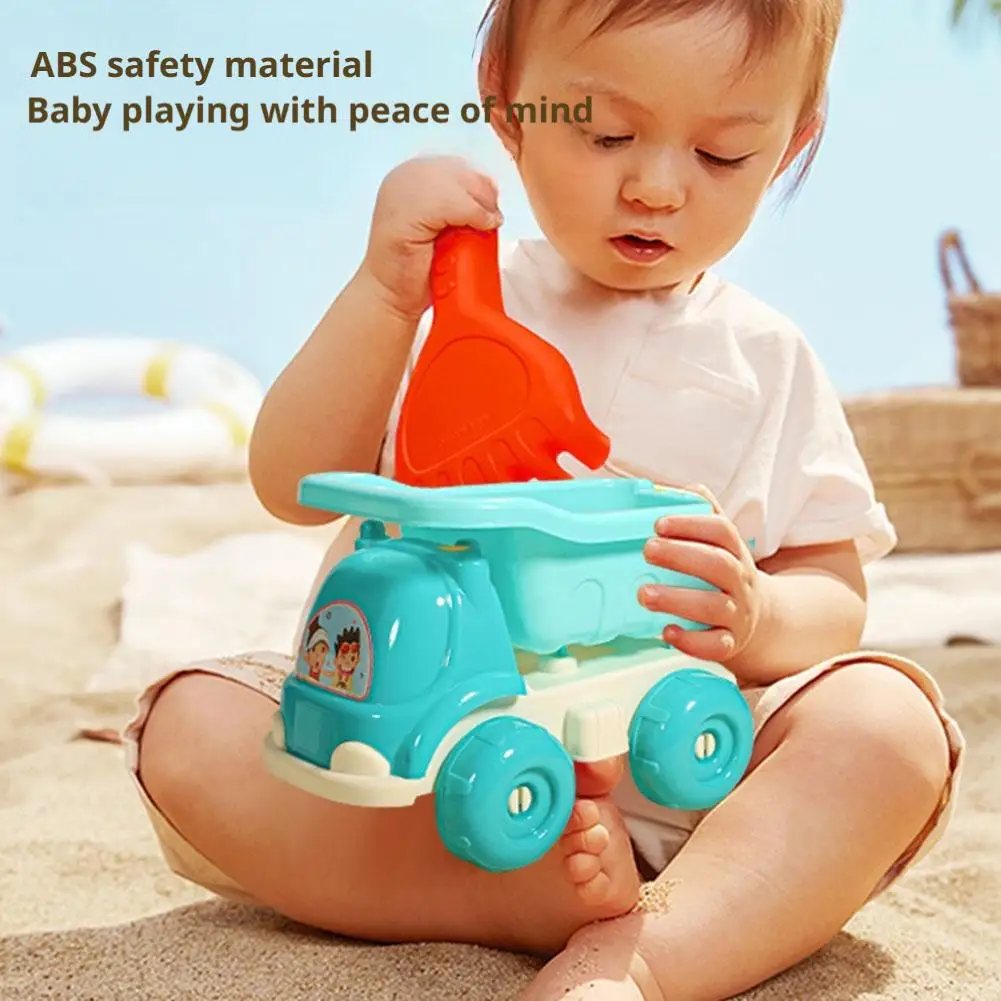 Crianças conjunto de jogo de areia pá de plástico balde temporizador de areia & carros de brinquedo para praia, caixa de areia verão ao ar livre brinquedos de areia para crianças