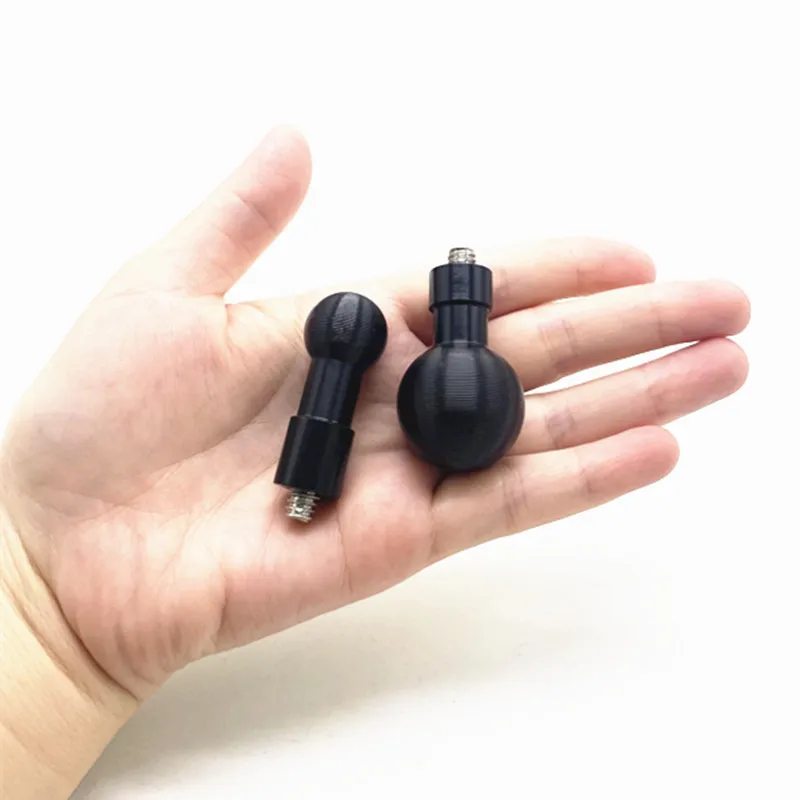 Adaptateur en métal 1/4 vers rotule de 17mm et 25mm, connecteur rapide pour Gopro 10/9/8/7/6/Max/insta360, support de caméra d'action pour moto