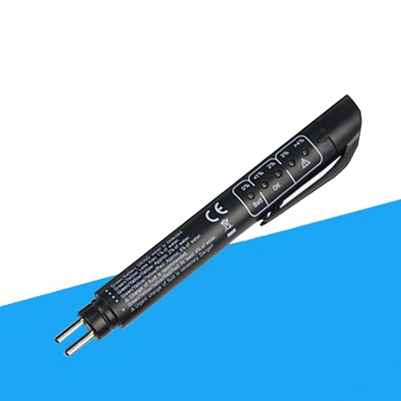 Portable Brake Fluid Tester with 5 LED Indicators DOT 3 DOT 4 DOT 5.1 Brake Fluid Liquid Tester Pen for Check Engine