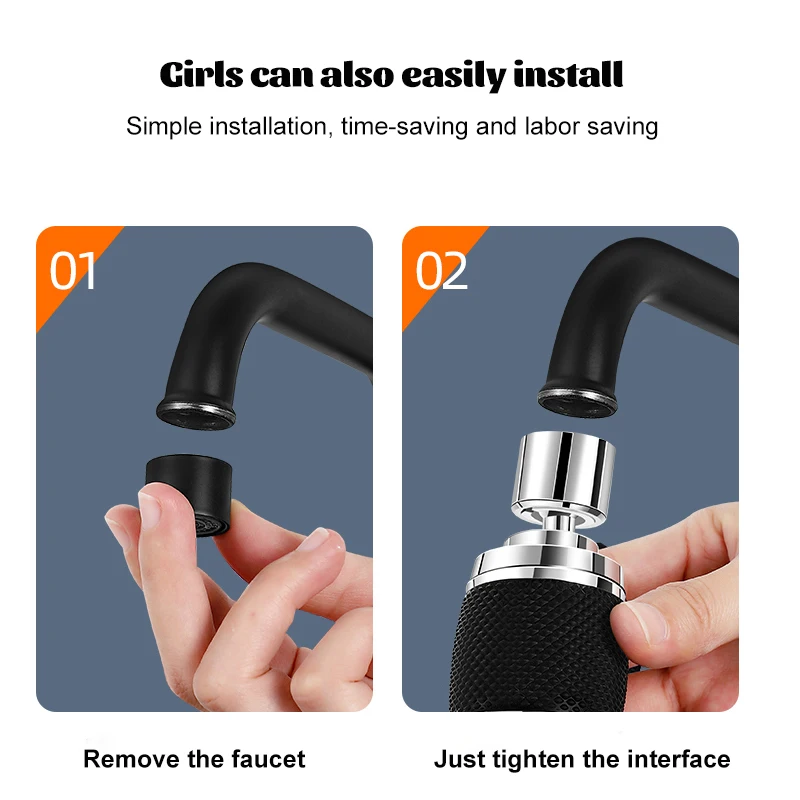 720° Swivel Kitchen Filter Faucet 3 Modes Adjustable Faucet Extender Kitchen Bathroom Faucet Splash Saver Kitchen Faucet