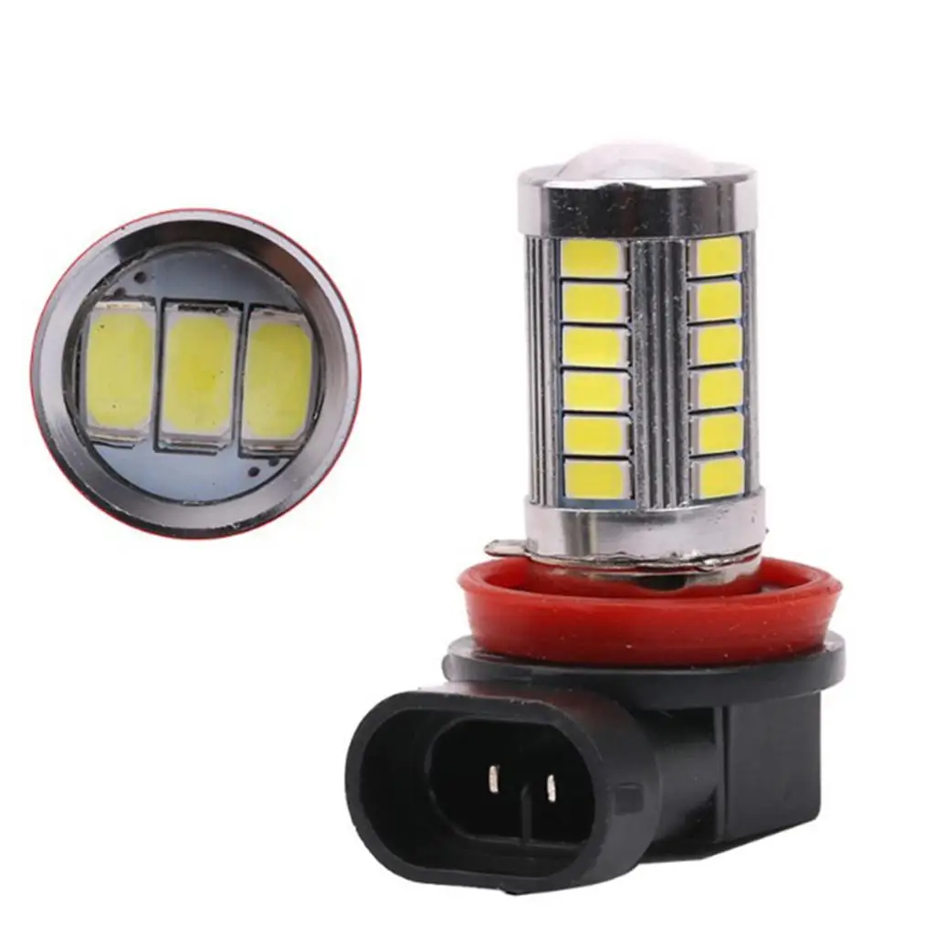 Bombillas LED antiniebla para coches y camiones, lámpara de conducción, DRL, blanco, 3030, H11, 21, 2 uds.