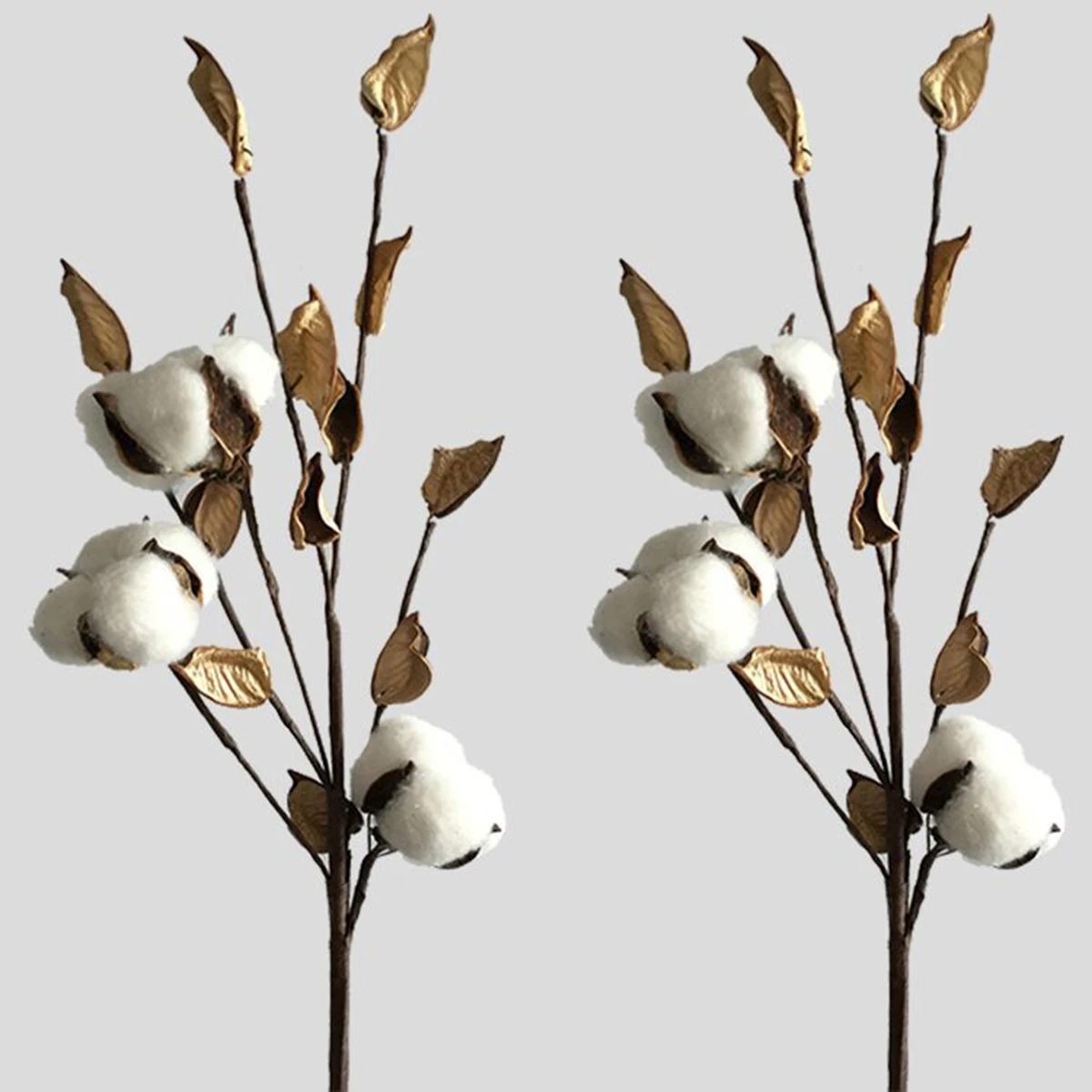 

Refined Stems Decor Artificial Boll Floral Branches for Wedding Home DIY Wreaths Centerpiece Non-Fading Natural Look Wall
