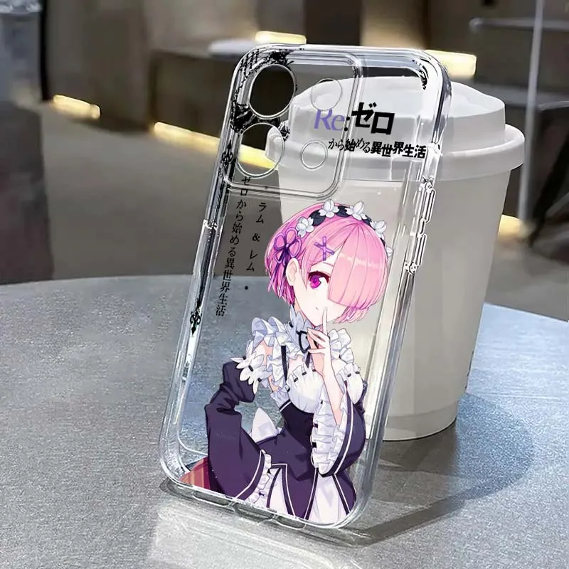 

R-Re Z-ZEROS Anime Cartoon For Xiaomi Redmi Note 15 14 13 12 11E 9 9T 8 8T Pro Plus Turbo 5G Fashion TPU Transparent Case