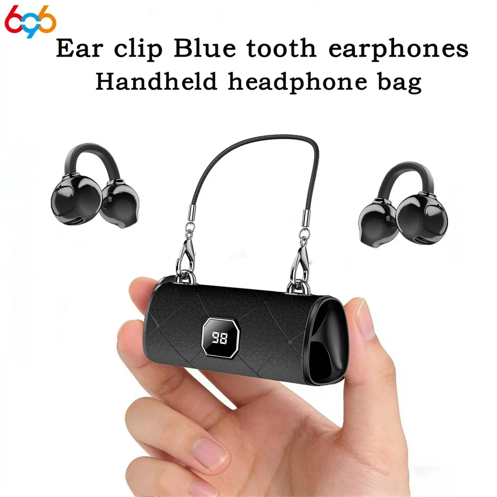 

Миниатюрные спортивные беспроводные Bluetooth-наушники-клипсы для женщин, гарнитура для сумки, HD-звонки, музыка, шумоподавление, женские наушники