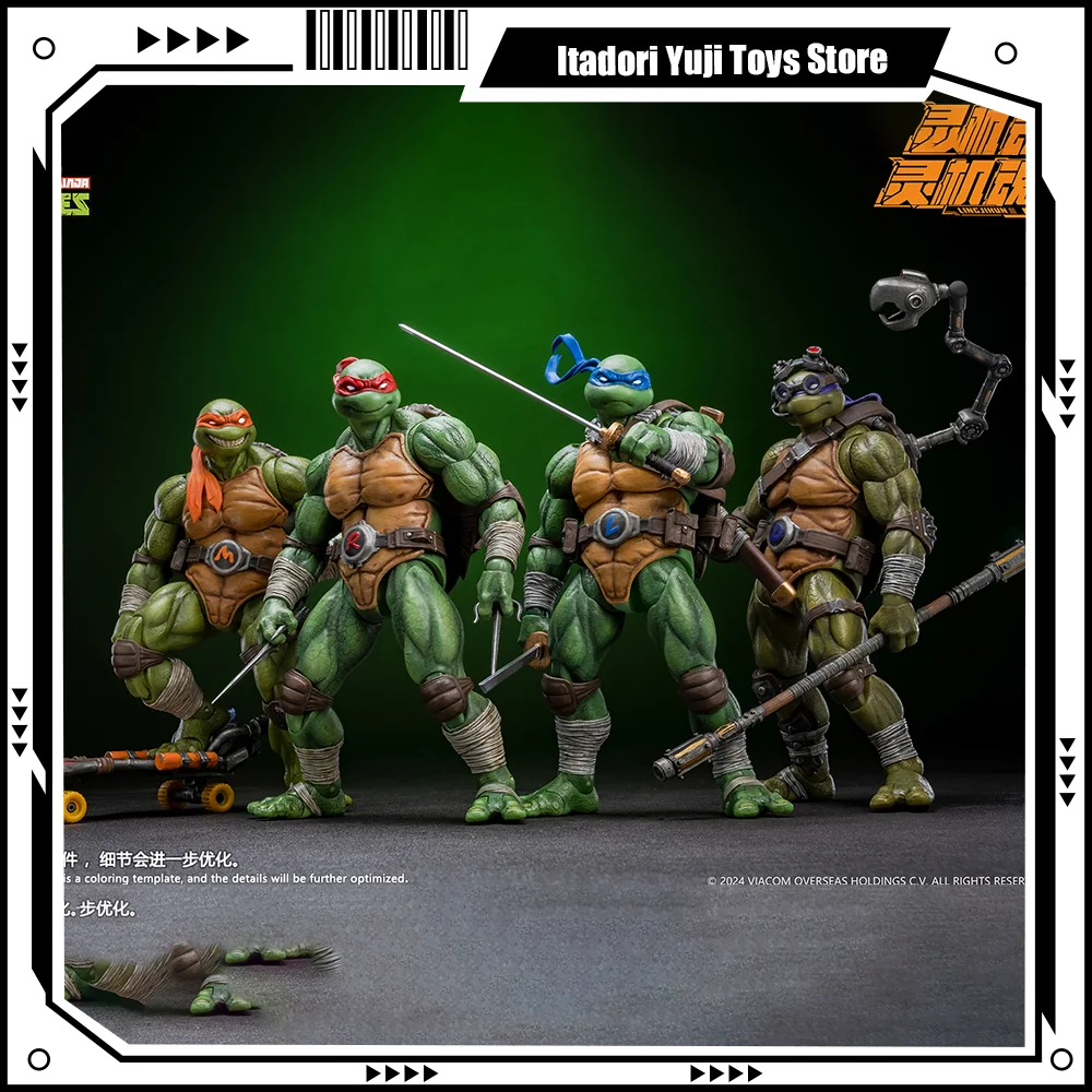 

【Pre sale】LING JIHUN Ninja Turtles TMNT 1/12 Raphael Leonardo Donatello Michelangelo Action Figures Anime Movable Joints Model