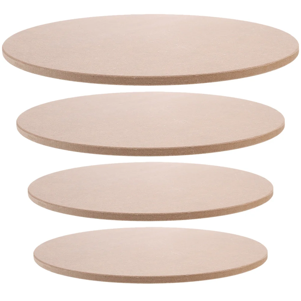 

4 Pcs Sculpture Base Pottery Tools Wood Discs for DIY Crafts Clay Wheel Wooden Unfinished Circles Sculpting Accessories