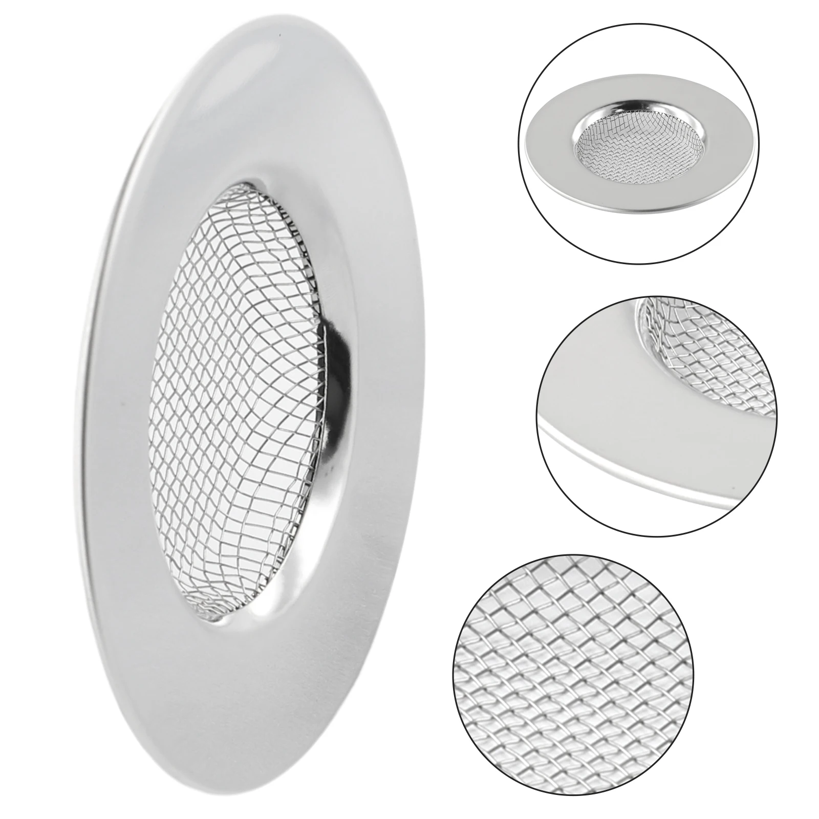 حوض استحمام من الفولاذ المقاوم للصدأ الماسك الشعر سدادة دش استنزاف حفرة تصفية مع مقبض مصفاة حوض معدنية الطابق استنزاف للمطبخ