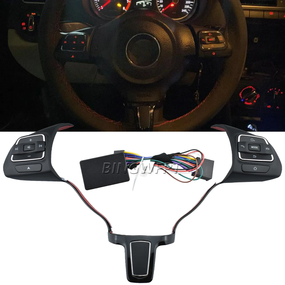 

High Quality Multimedia button steering wheel switch Andriod remote control for VW Bora 2011-2015 Jetta 2013-2015 accessories