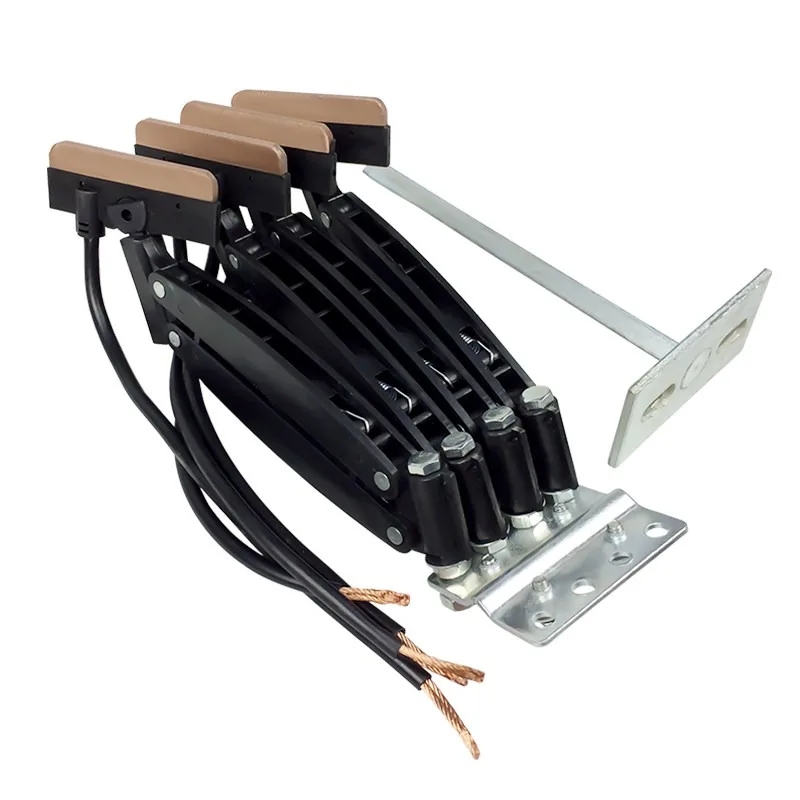 Seamless Busbar Collector JD 3 4 60A 3 Level 4 Pole Crane Collector Wear Resistant Carbon Brush