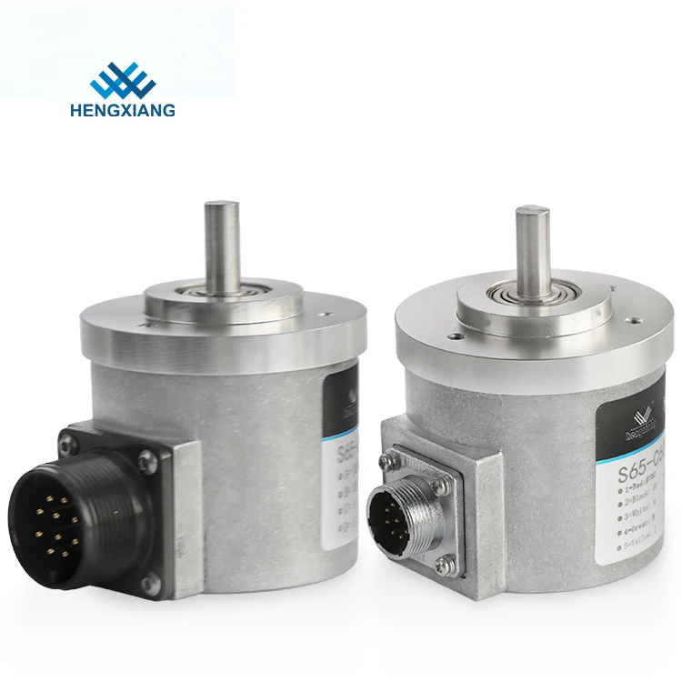 

S65 Incremental Encoder 65mm OD Solid Shaft Position/Rotary Sensor 1024/2048 PPR Difference Output IP65 DC5V-30V CE