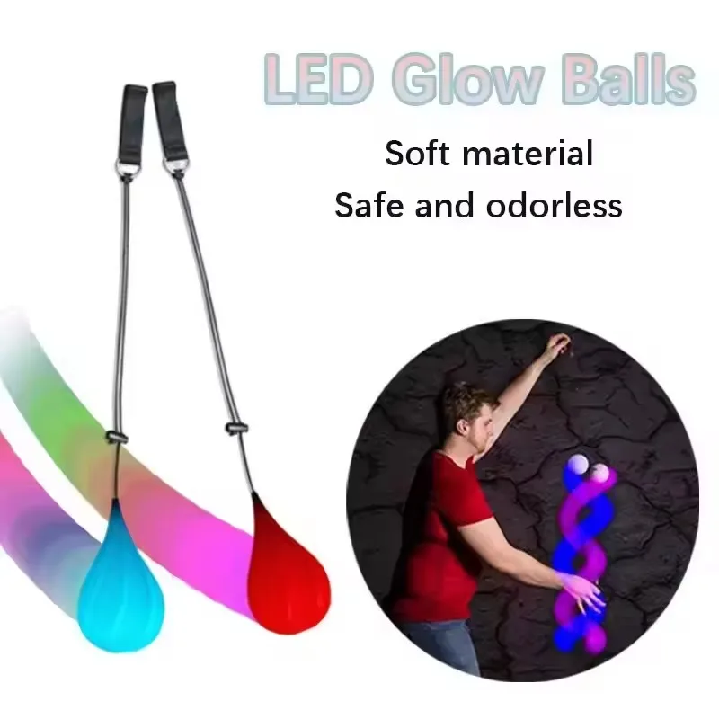 LED Juggling Ball with Rainbow and Strobe Effects Safe and Soft for All Skill Levels Soft Rainbow Fade High Strobe Light-Up Toy