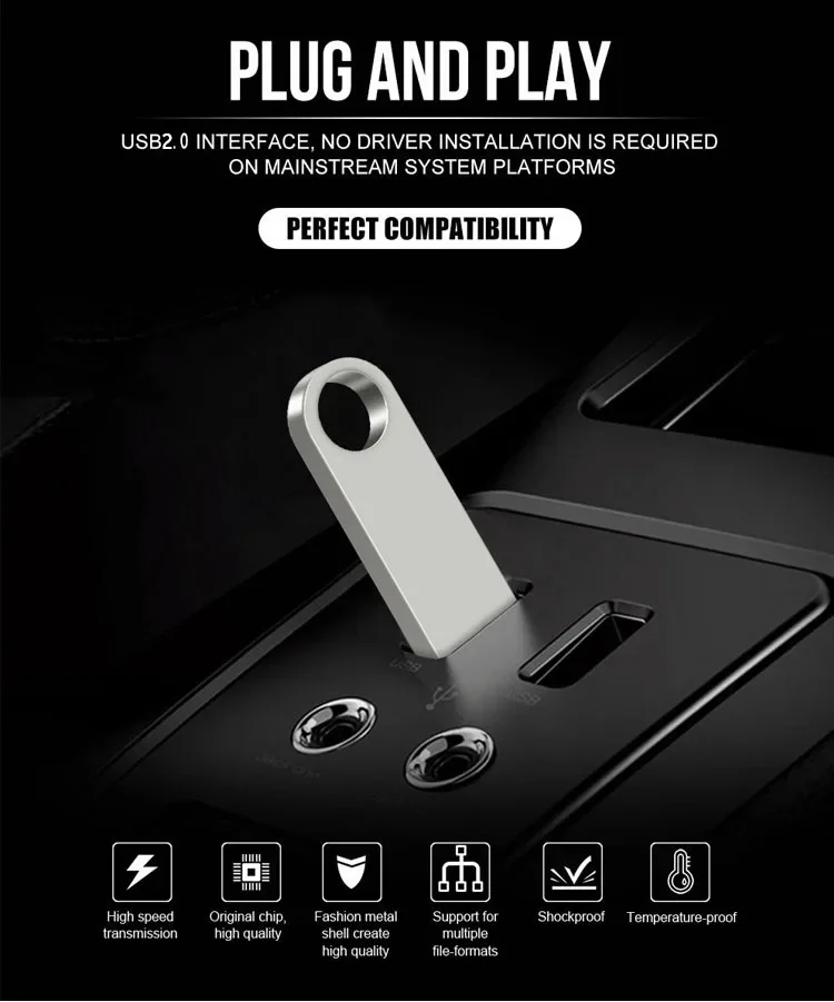 Chiavetta USB 128Gb Pendrive 128Gb Memory Stick 32Gb 4Gb Metallo 64Gb Pen Drive 8Gb Chiavetta USB 16Gb