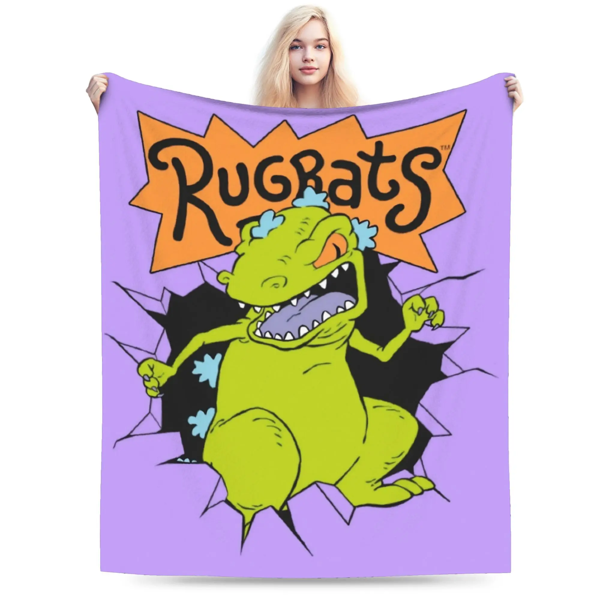Cartoon R-Rugrats Merch Blanket Cozy Soft  Throw Blankets for Living Room 50x60 Inches Multi-size Throws And Blankets