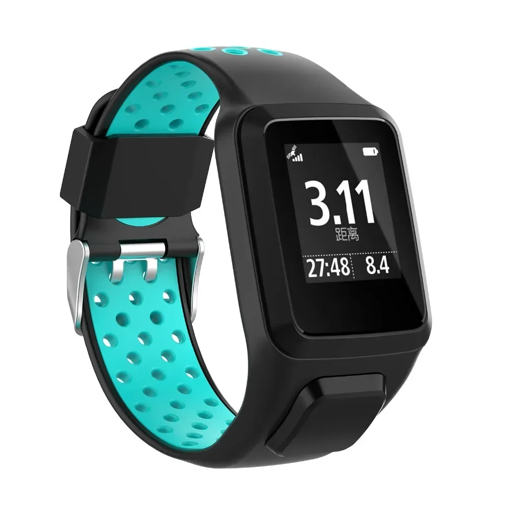 Sport Bracelet For Runner 3 Cardio Golfer 2 Runner 2 Cardio Spark 3 Cardio Music Smart Watch Strap Replacement Silicone Band