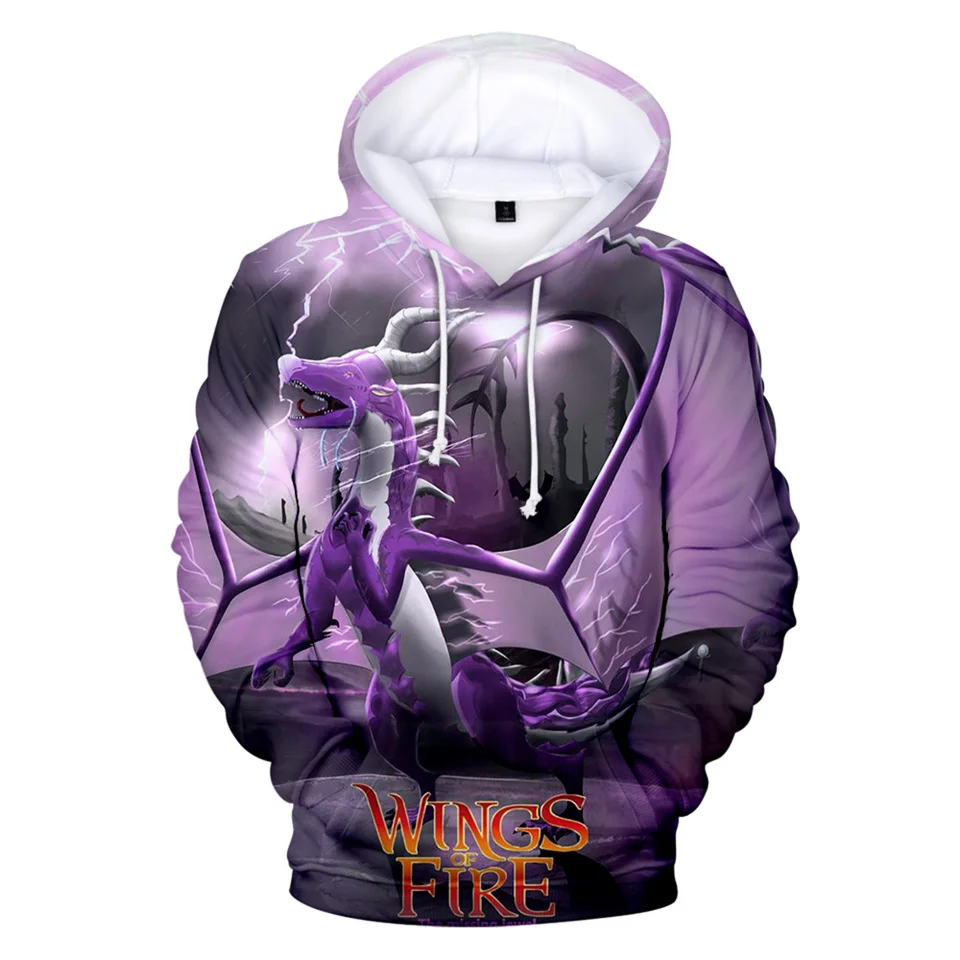 2 to 14 Years Kids Hoodies Wings Of Fire Clothing Boys Girls 3D Print Hoodie Sweatshirt Harajuku Cartoon Jacket Children Clothes