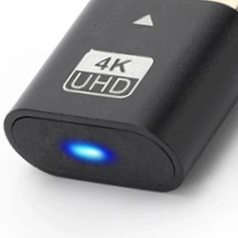 1 Piece -Compatible 4K Dummy Plug With LED Light For Graphics Cards, PC Accessories,Desktop/Laptop B