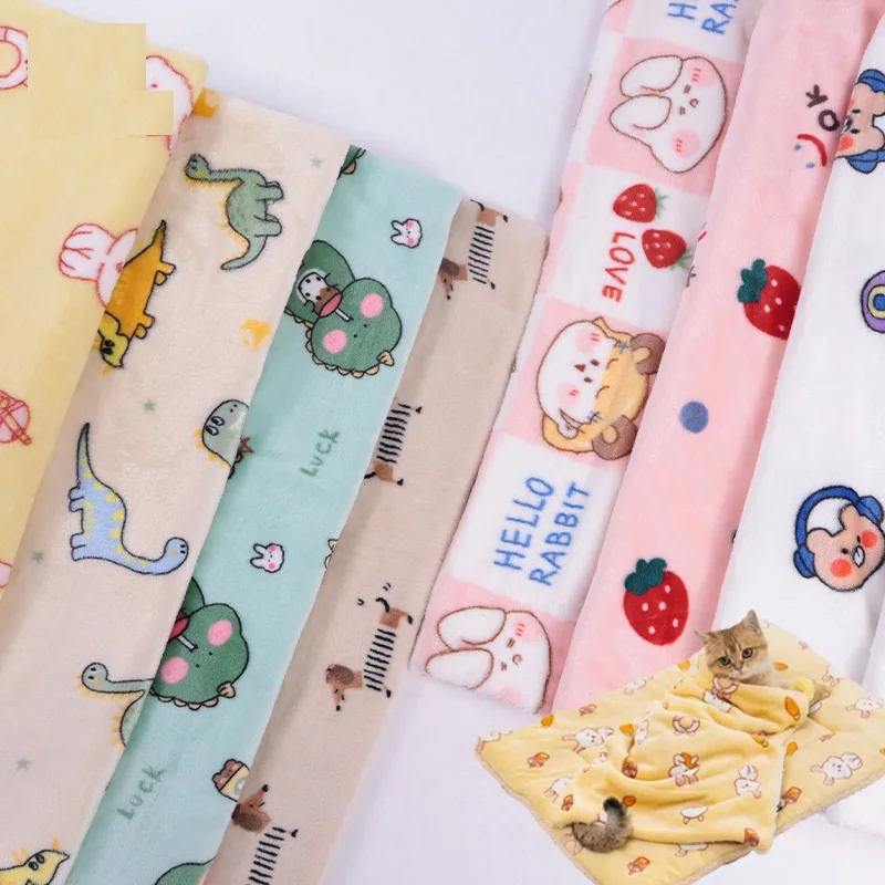 

Двусторонняя фланелевая флисовая ткань с мультяшным принтом для пледы, наволочек, пижамных штанов, сумок для багажа, пижамной одежды