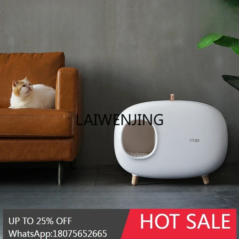 HLZ cat litter box fully enclosed drawer type anti-splash and deodorant corridor type cat toilet