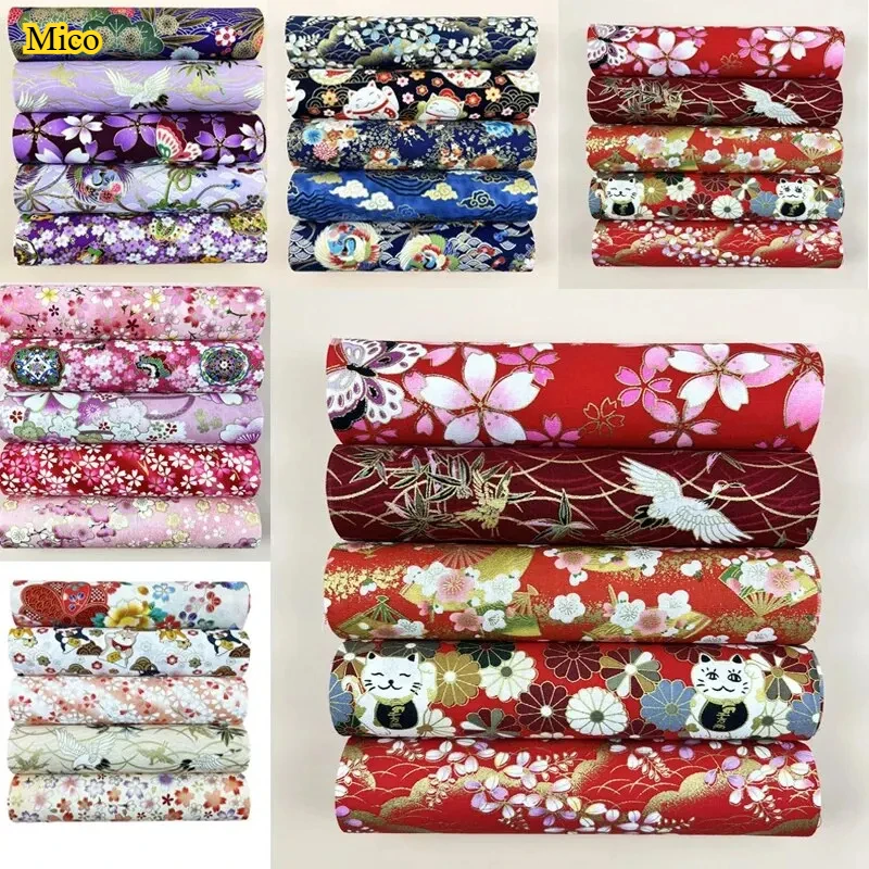 

5 pieces of pure cotton printed handmade doll clothing fabric for DIY sewing, cutting, cutting, and quilting workers